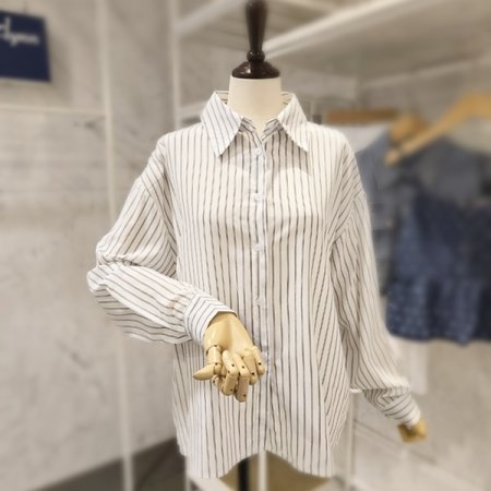 줄지 기본 카라 셔츠