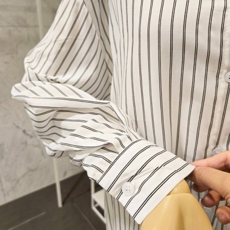 줄지 기본 카라 셔츠