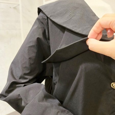 빅 카라 스트링 셔츠