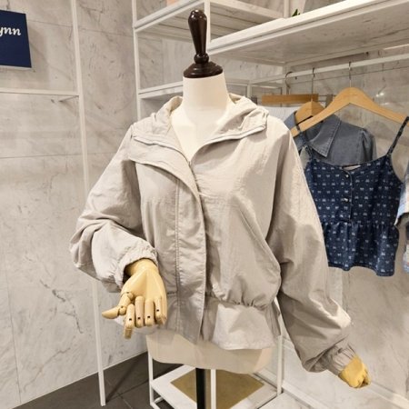 후드 셔링 포인트 점퍼