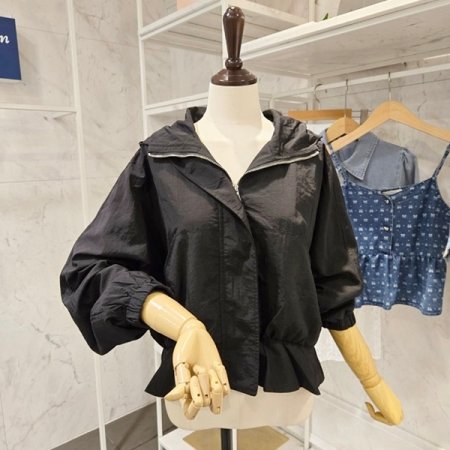 후드 셔링 포인트 점퍼