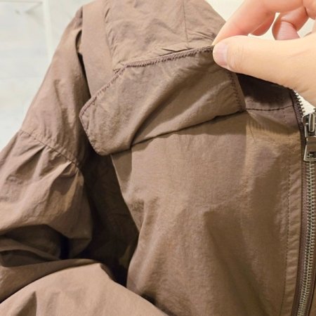 스트링 케이프 야상 점퍼