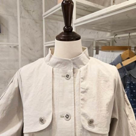 허리 스트링 차이나카라 자켓