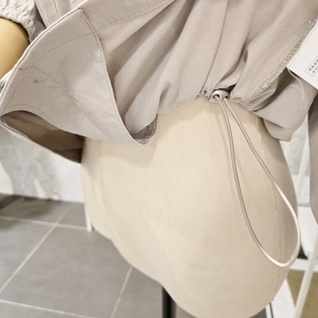 허리 스트링 차이나카라 자켓