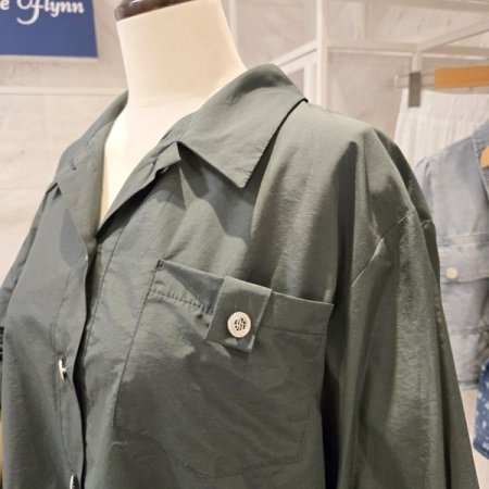 하프 스트링 카라 자켓