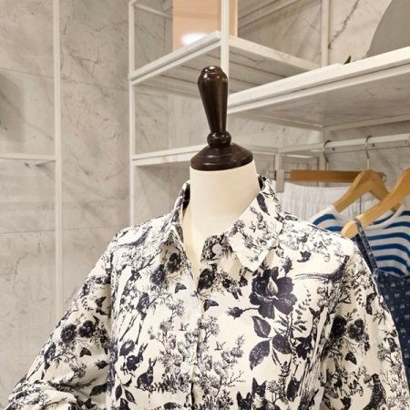 블랙 수채화 셔츠