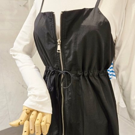 지퍼 원피스 티셔츠 세트