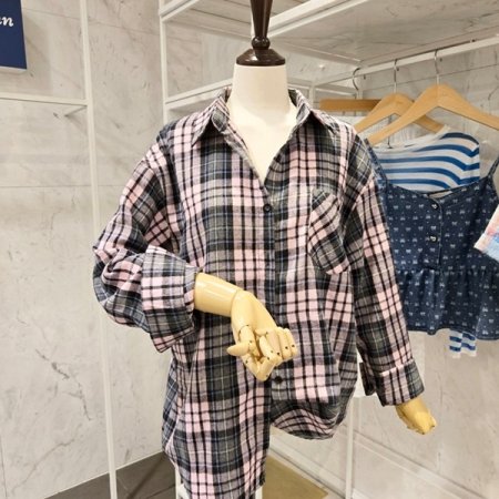 체크 남방 셔츠