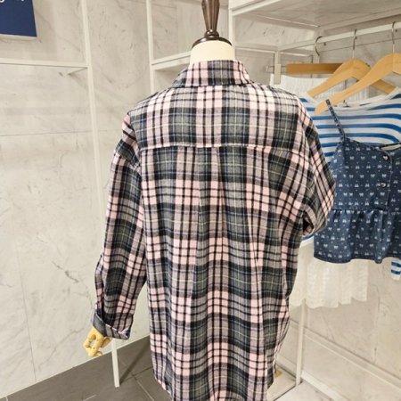 체크 남방 셔츠