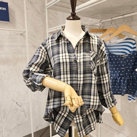 체크 남방 셔츠