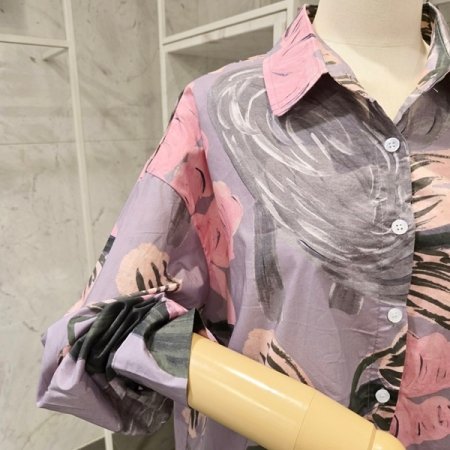 유화 카라 셔츠