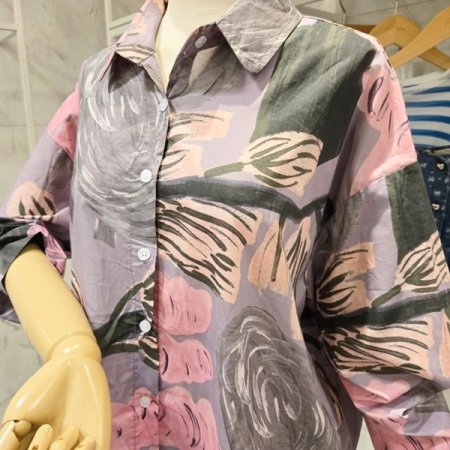 유화 카라 셔츠