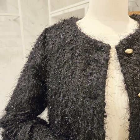 노카라 트위드 가디건