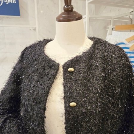 노카라 트위드 가디건