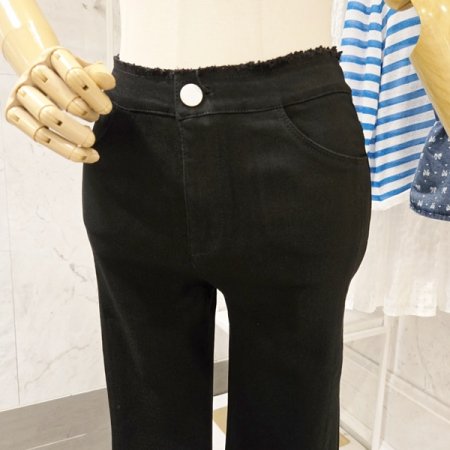 스판 트임 부츠컷 팬츠