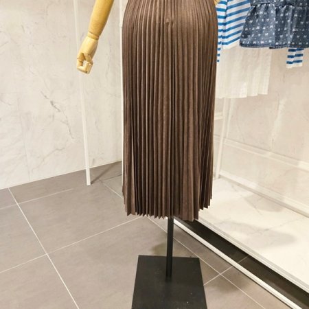 심플 주름 밴딩 스커트