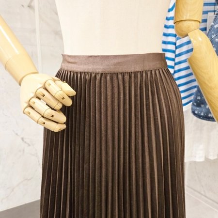 심플 주름 밴딩 스커트