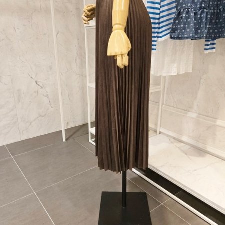 심플 주름 밴딩 스커트