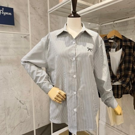 옆단추 조끼 셔츠 세트