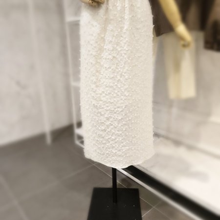 뒷 트임 일자 스커트