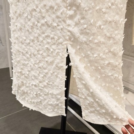 뒷 트임 일자 스커트