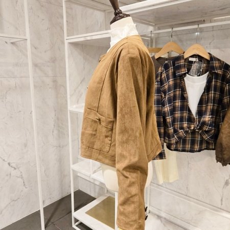 노카라 스웨이드 자켓