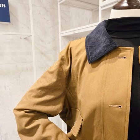 골덴 카라 배색 자켓