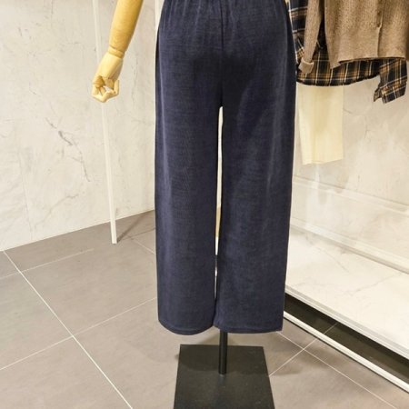 골지 밴딩 스판 팬츠