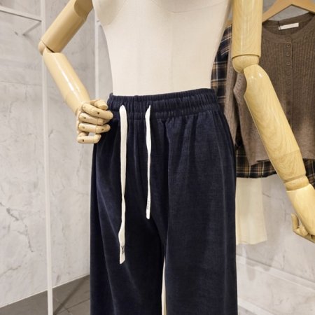 골지 밴딩 스판 팬츠