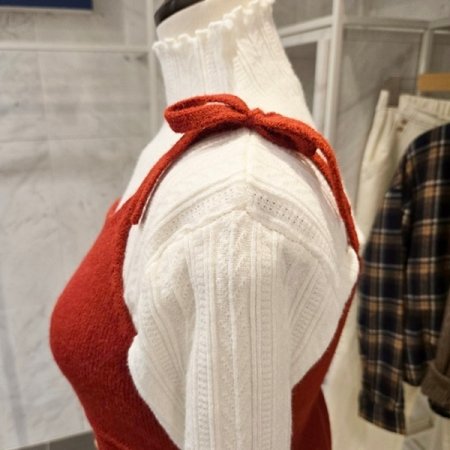 하트 니트 베스트