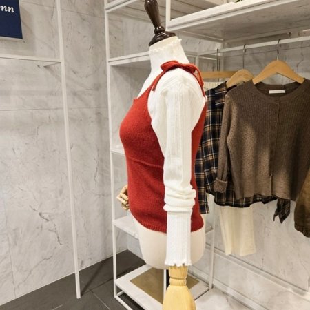 하트 니트 베스트