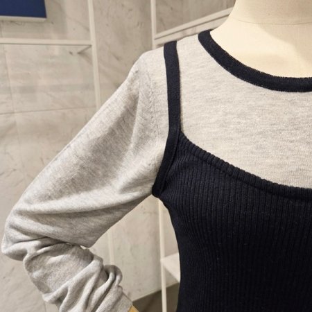 뷔스티에 니트티 세트