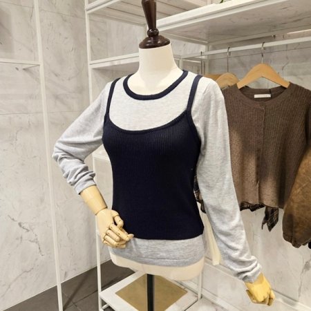 뷔스티에 니트티 세트