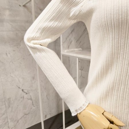 진주 반목 골지 니트