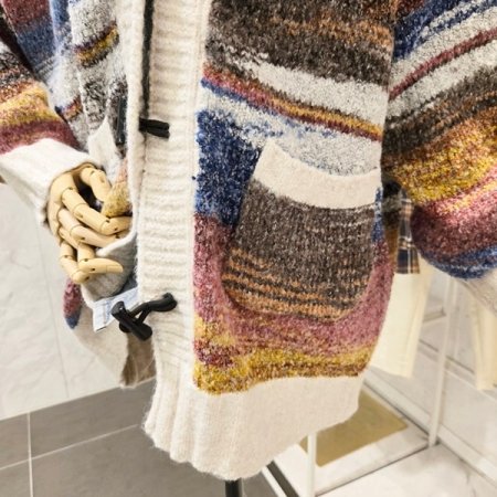 데님 배색 오버핏 가디건