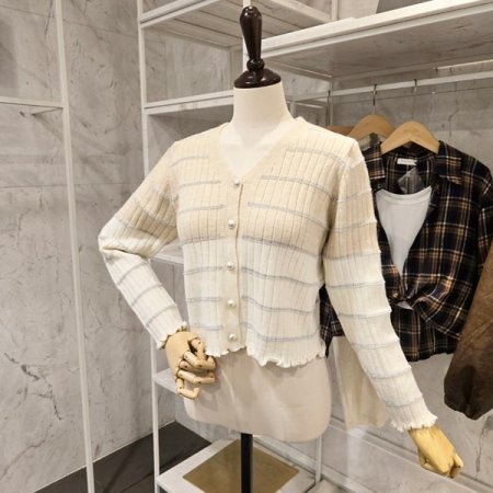 롤링 브이넥 가디건