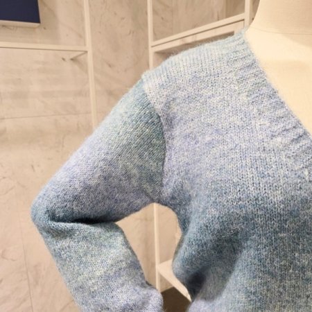 하트단추 그라데이션 가디건