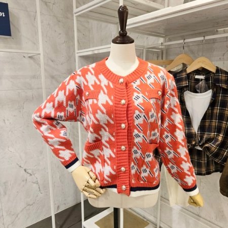 은장 패턴 가디건