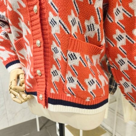 은장 패턴 가디건