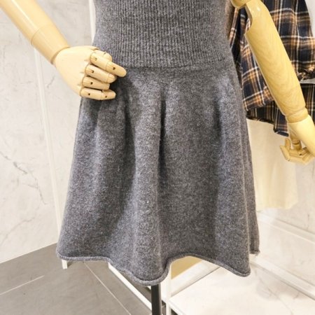 리본단추 가디건 스커트 세트