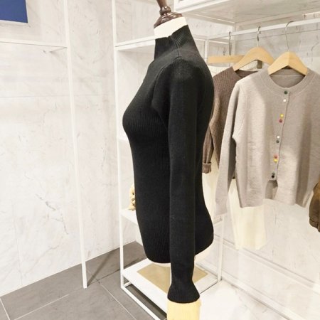 트임 반목 골지 니트