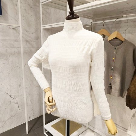 폴라 심플패턴 니트