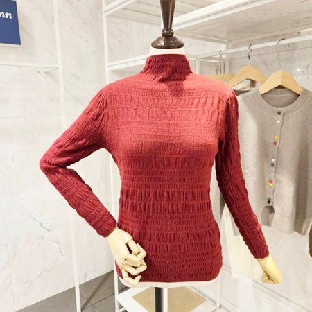 폴라 심플패턴 니트