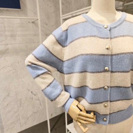 컬러 줄무늬 가디건