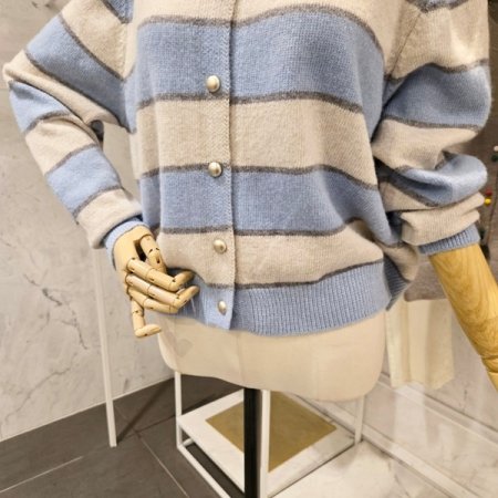 컬러 줄무늬 가디건