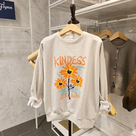 썬플라워 맨투맨티셔츠