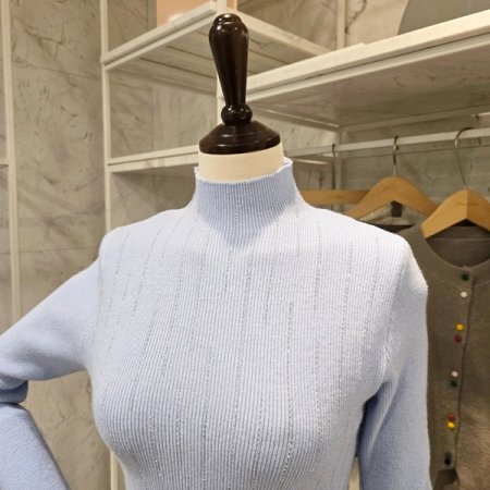 비쥬장식 반목 니트