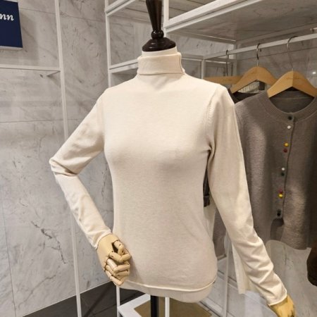 폴라 무지 기본 니트