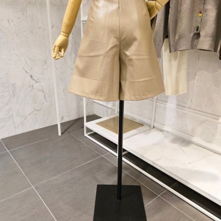 레더 버뮤다 팬츠