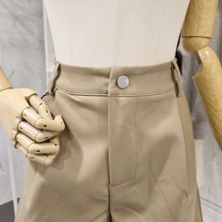 레더 버뮤다 팬츠